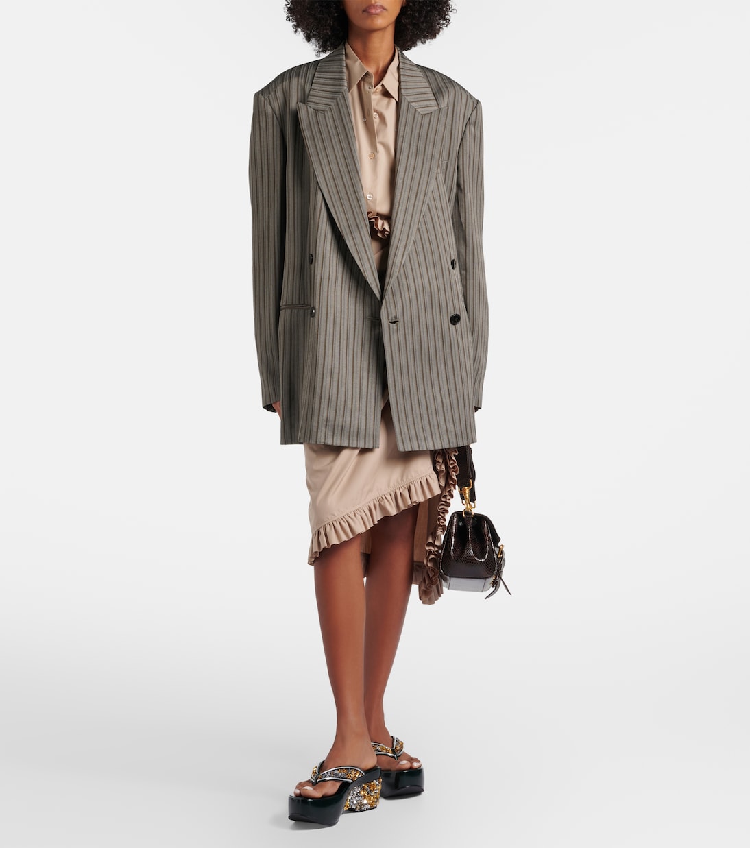 Sequined wedge thong sandals | Dries Van Noten