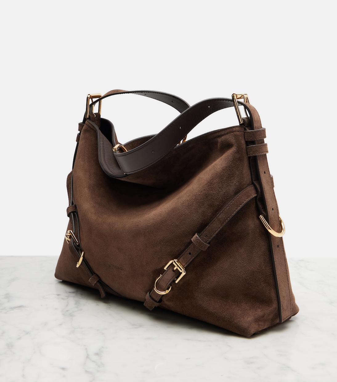 Voyou Medium suede shoulder bag | Givenchy