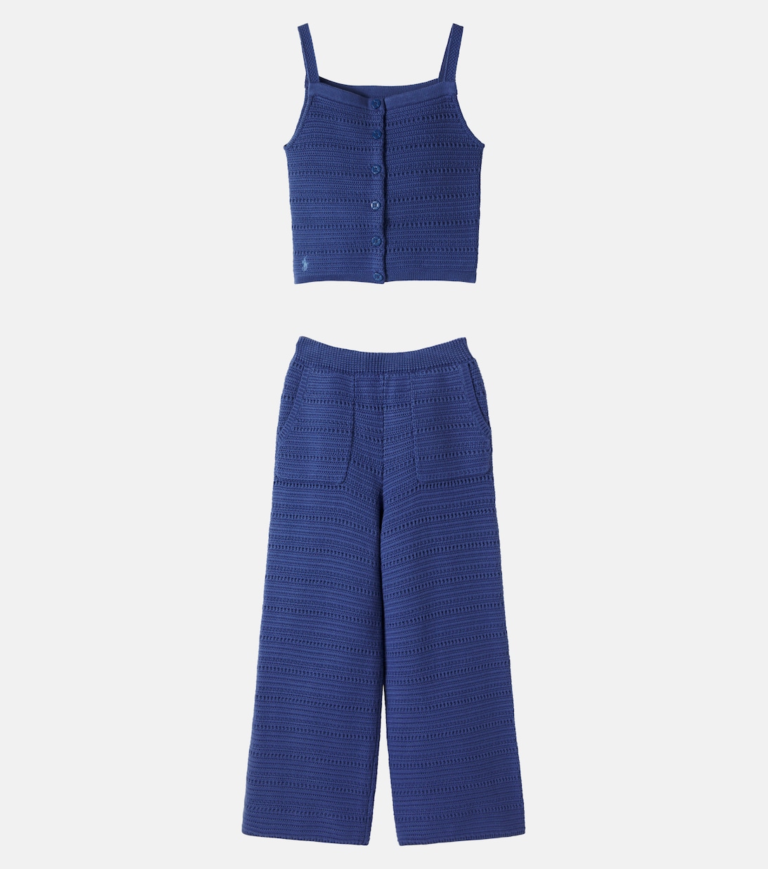 Crochet cotton tank top and pants set | Polo Ralph Lauren Kids