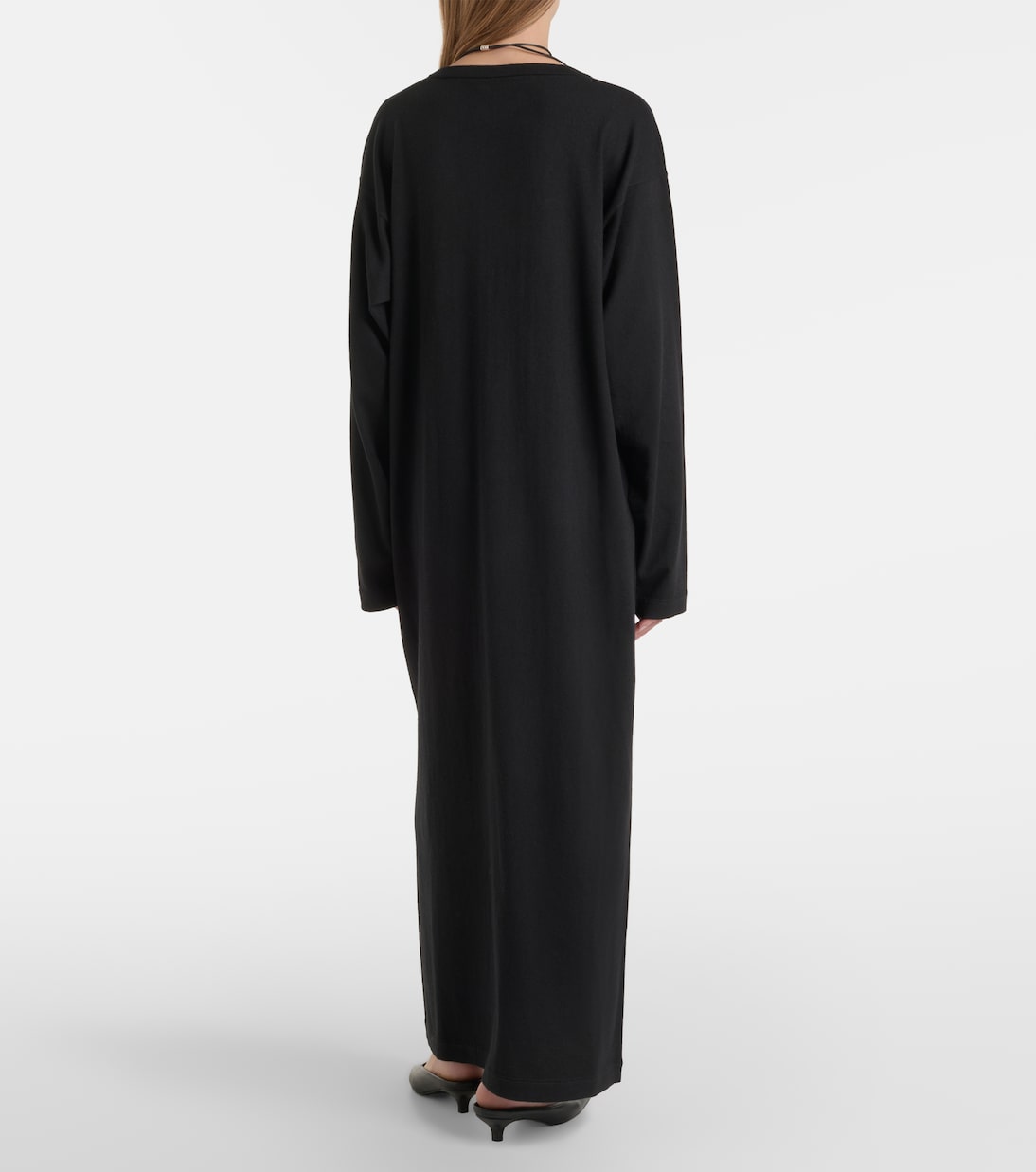 Abito lungo N°480 Invite in cotone e cashmere | Extreme Cashmere