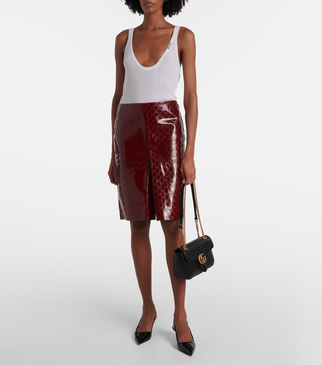 Borsa a tracolla GG Marmont Small in pelle matelassé | Gucci
