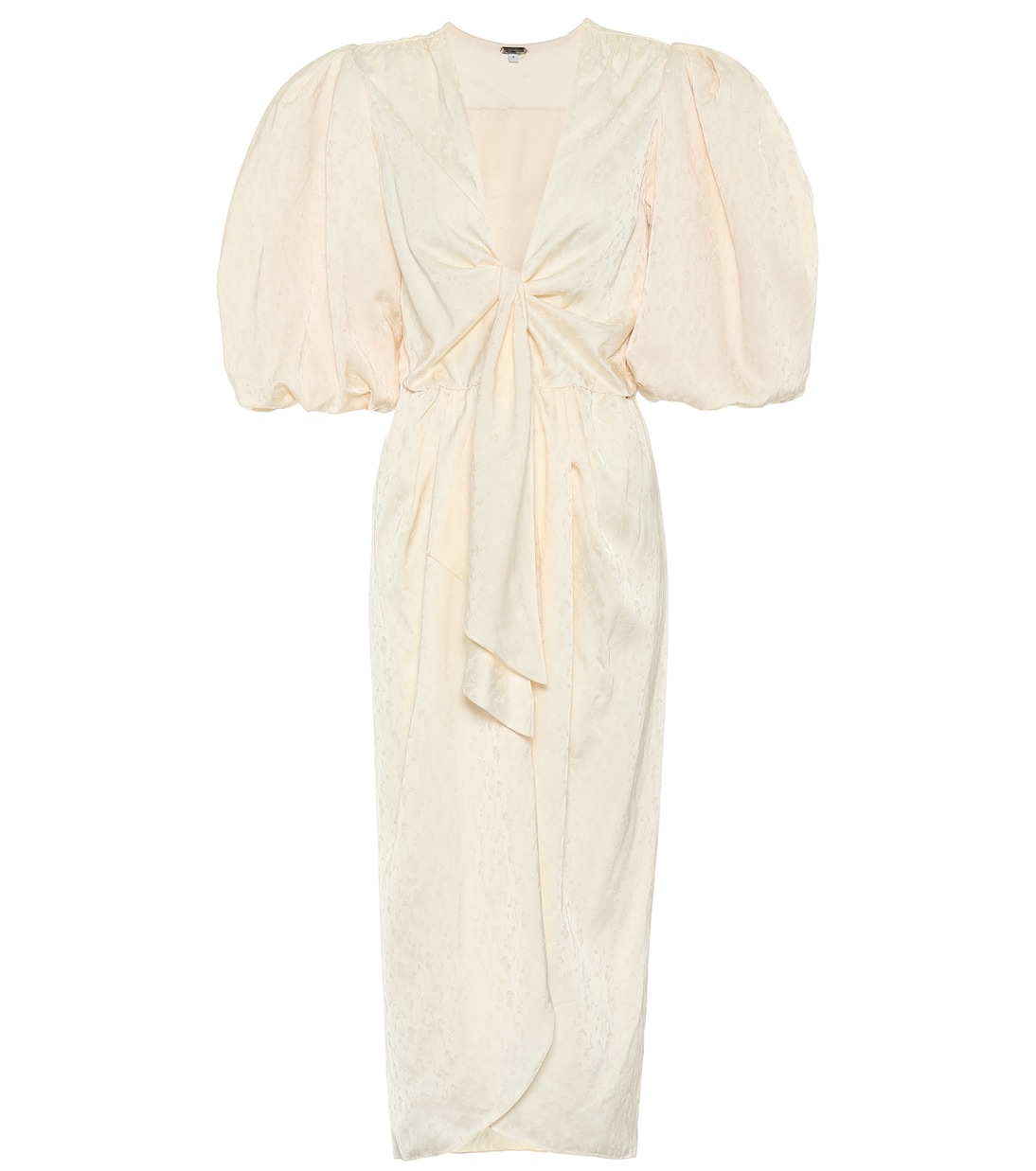Robe midi Everblooming en jacquard et satin | Johanna Ortiz