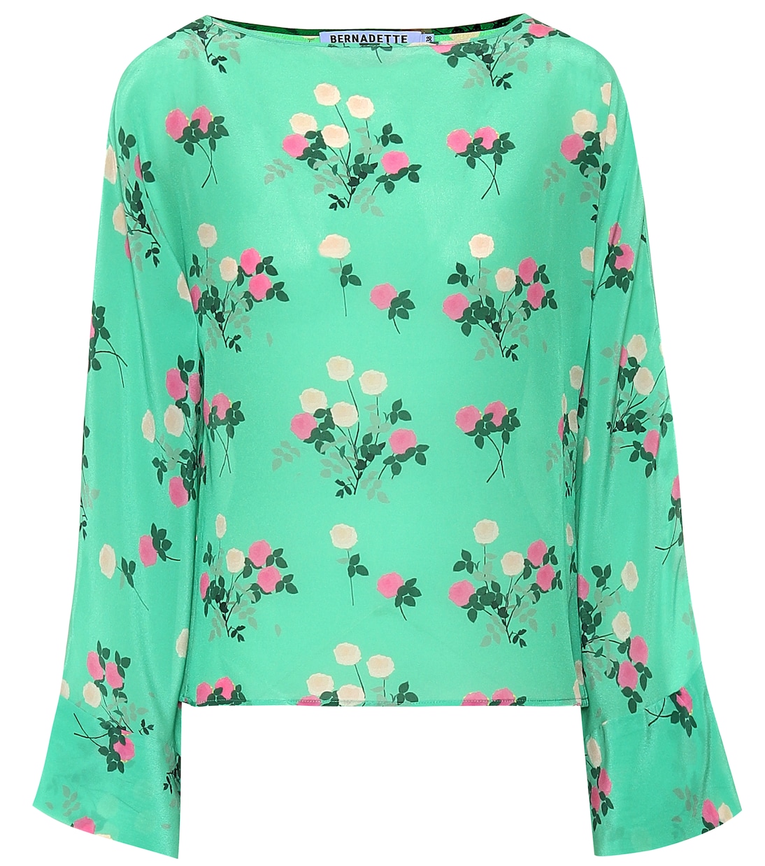 Blusa a stampa floreale in seta | BERNADETTE