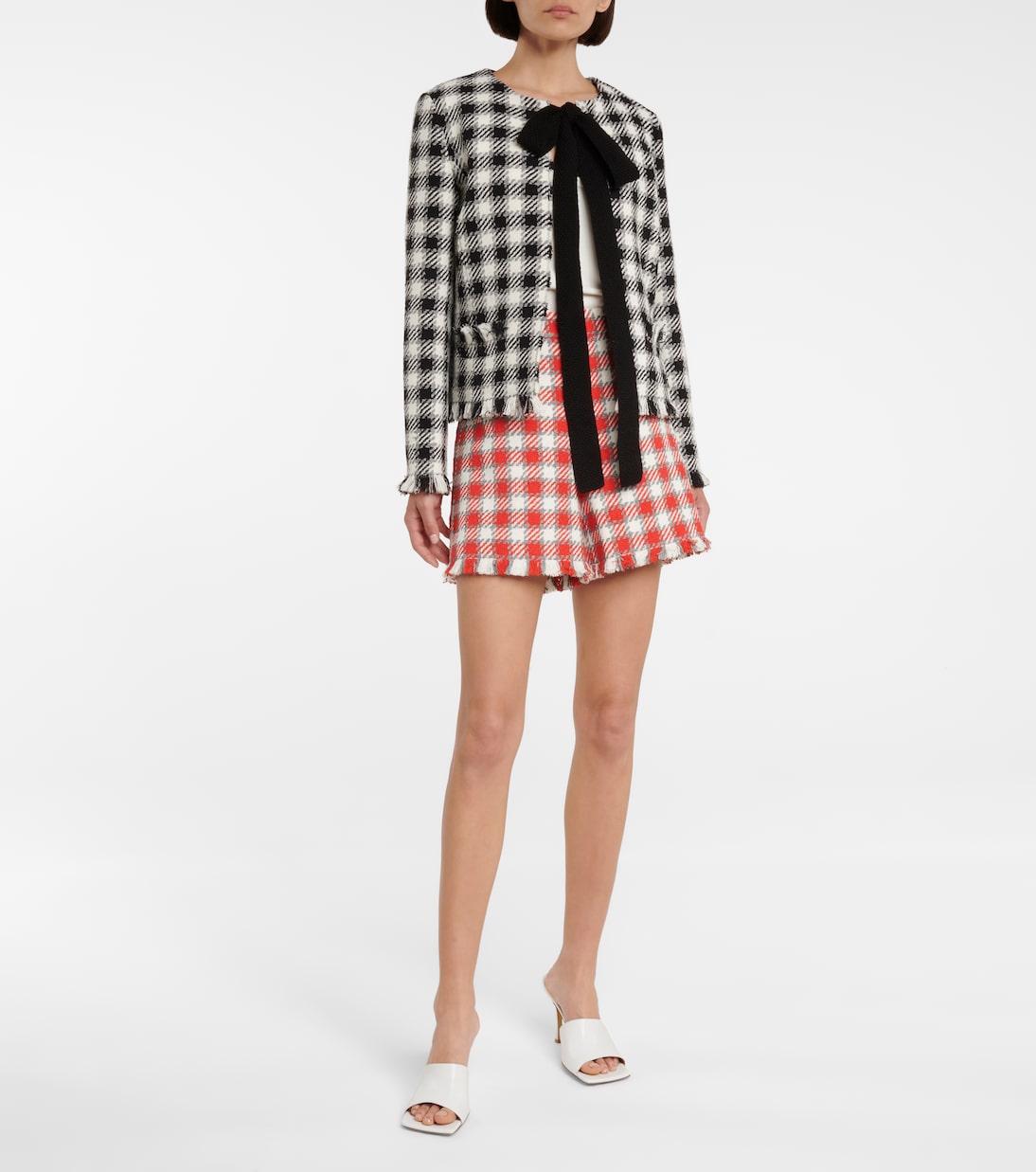 Shorts a quadri in tweed | Oscar de la Renta