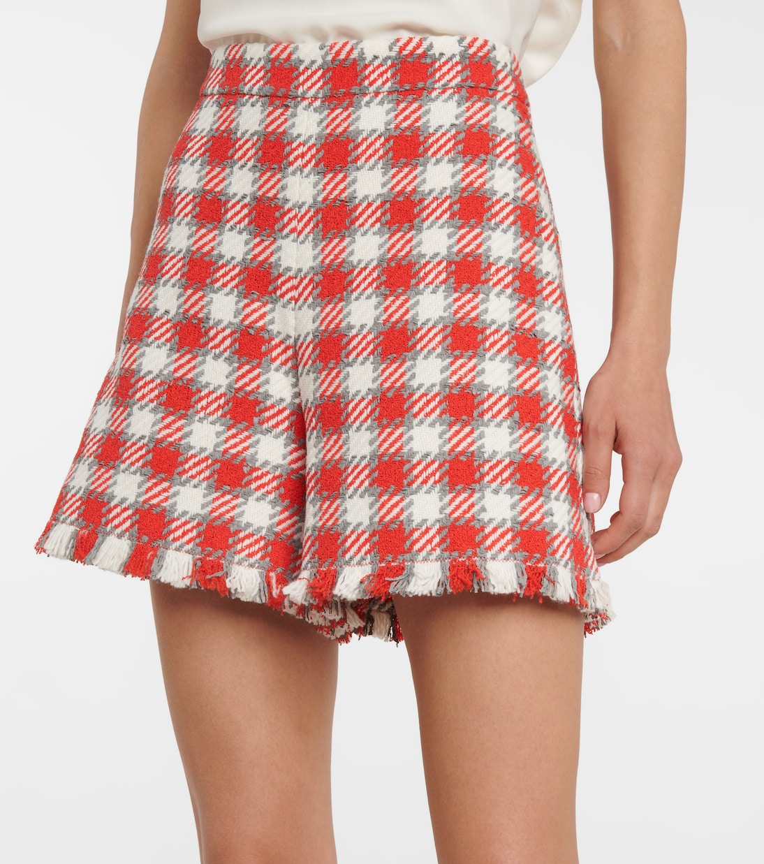 Shorts a quadri in tweed | Oscar de la Renta
