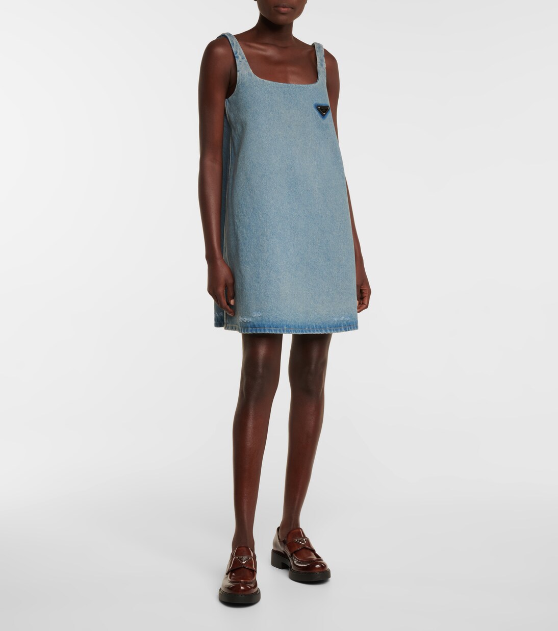 Abito Corto in Denim Firmato Prada per Giovani Stilisti