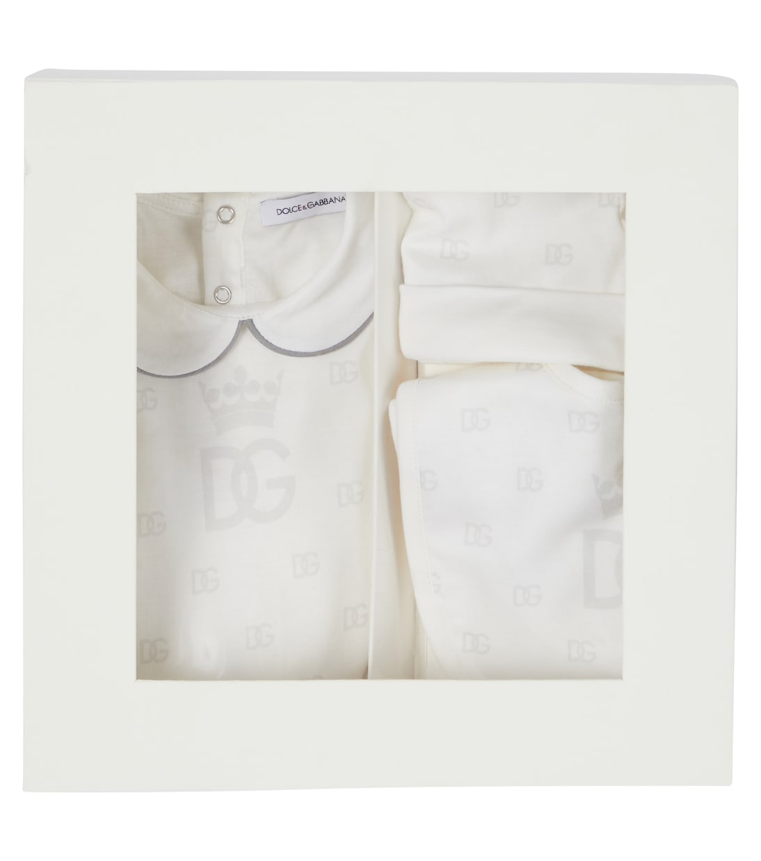 Baby Set aus Strampler, Mütze und Lätzchen | Dolce&Gabbana Kids