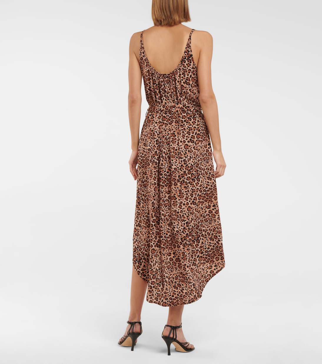 Melissa cheetah-print midi slip dress | Melissa Odabash