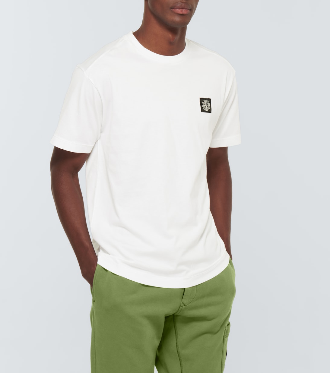 Camiseta de algodón con logo | Stone Island