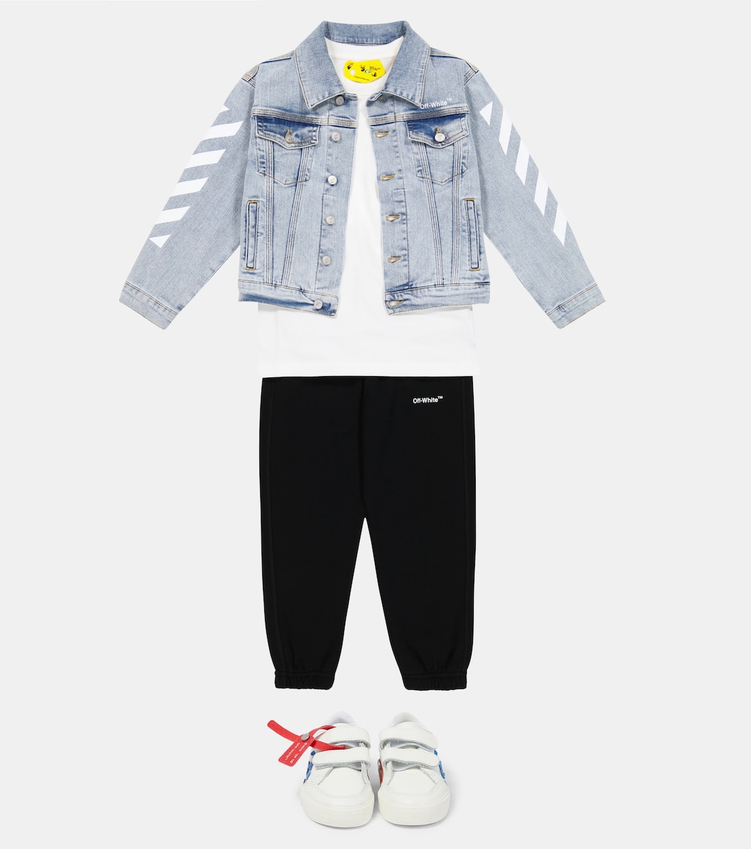 Printed denim jacket | Off-White Kids