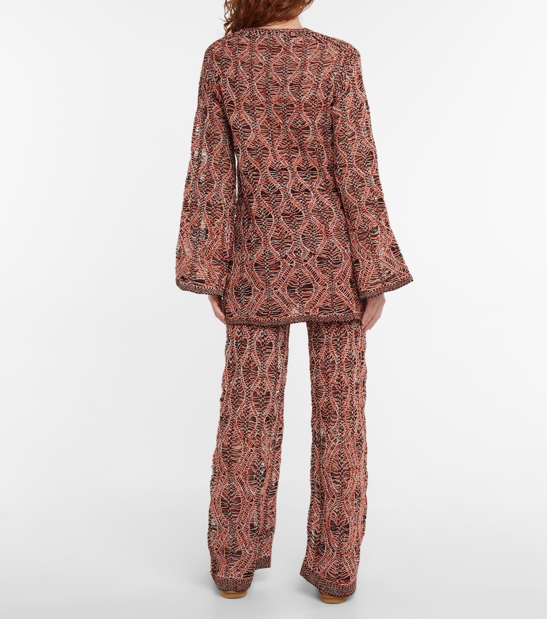 Openwork linen and silk minidress | Chloé