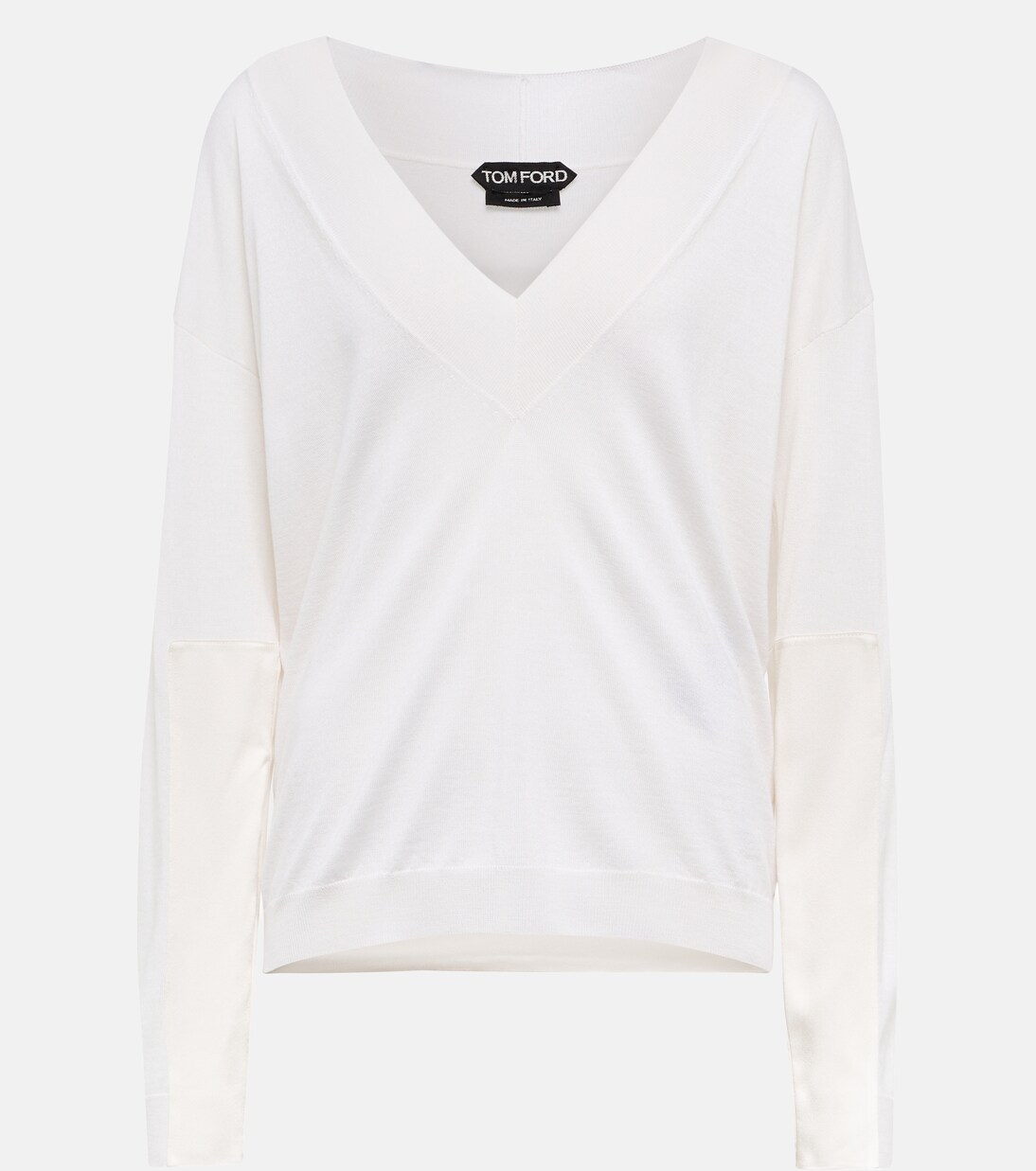 Jersey de cachemir y seda con paneles | Tom Ford