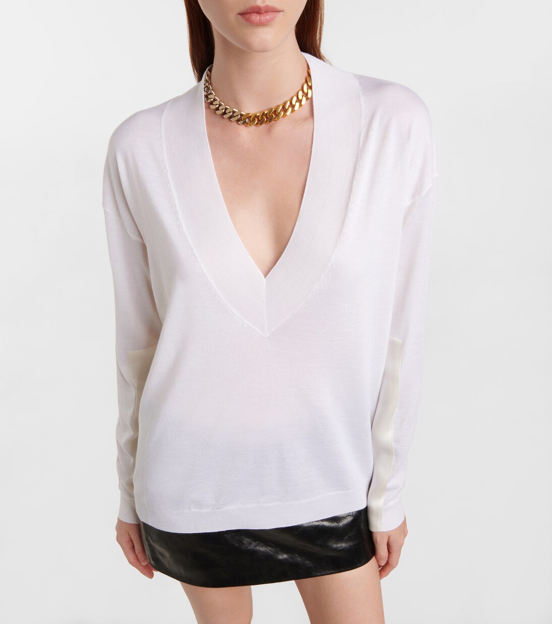 Jersey de cachemir y seda con paneles | Tom Ford