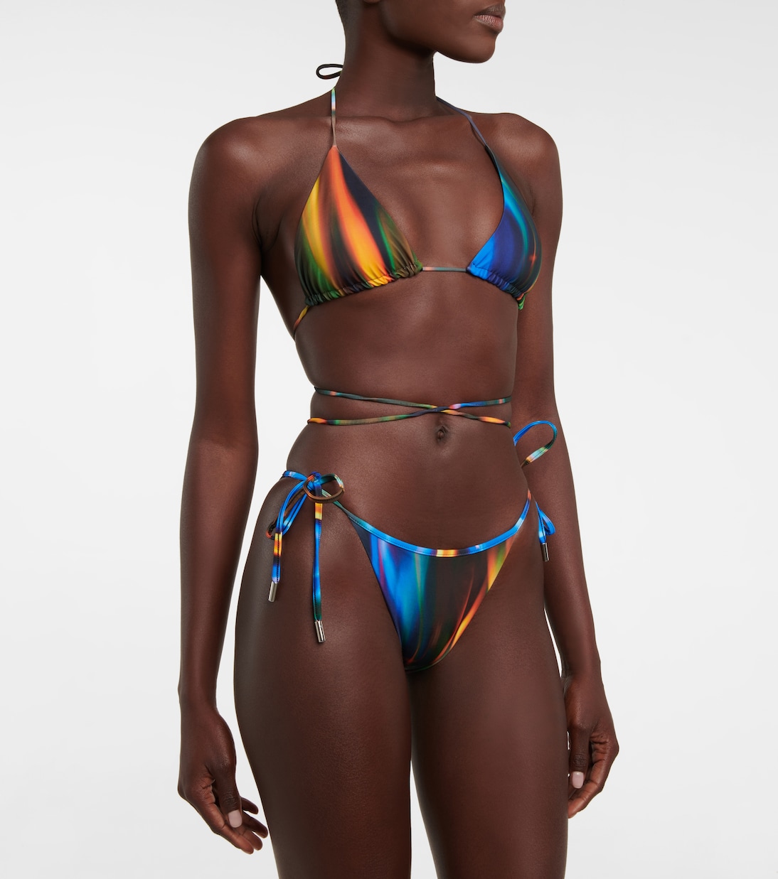 Bikini triangular estampado | David Koma