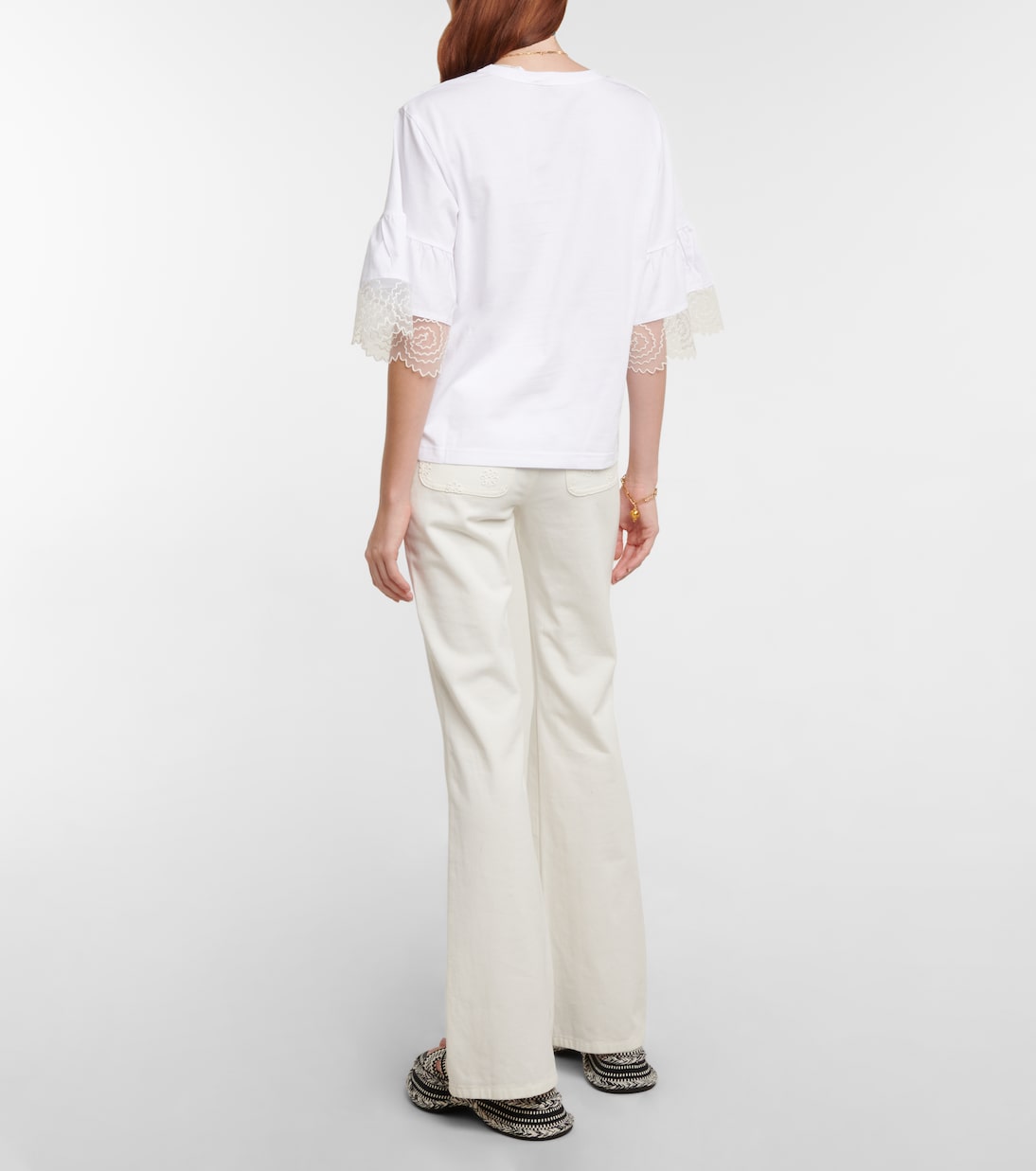 Besticktes T-Shirt aus Baumwolle | See By Chloé