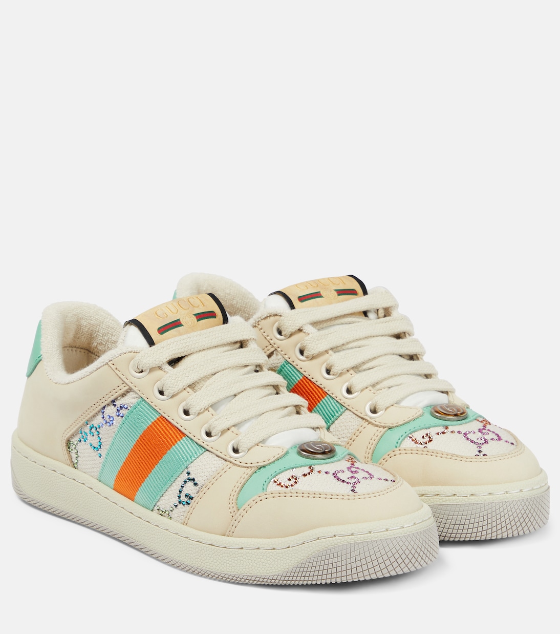 Gucci colorful sneakers hotsell