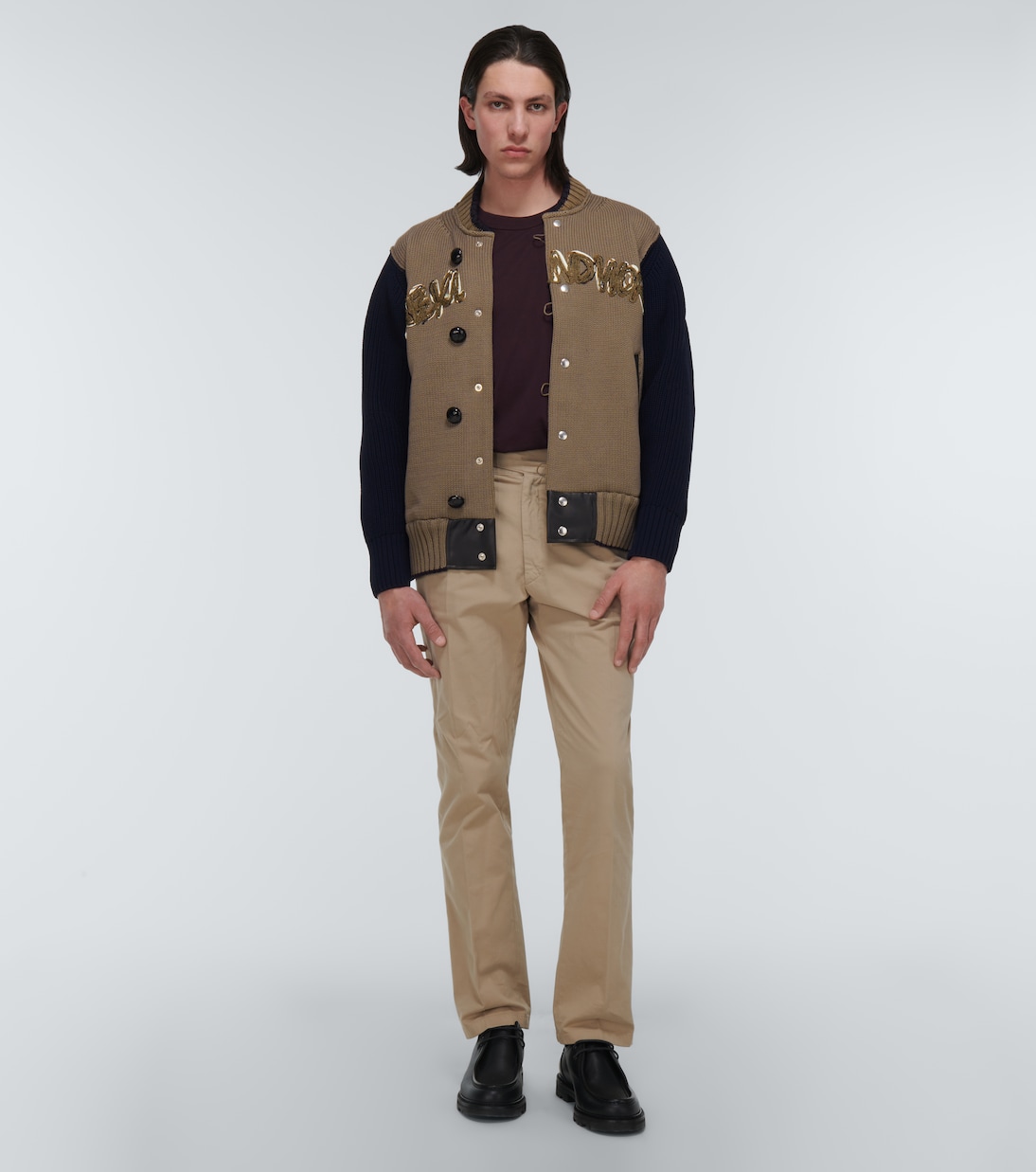 x Eric Haze Code varsity jacket | Sacai