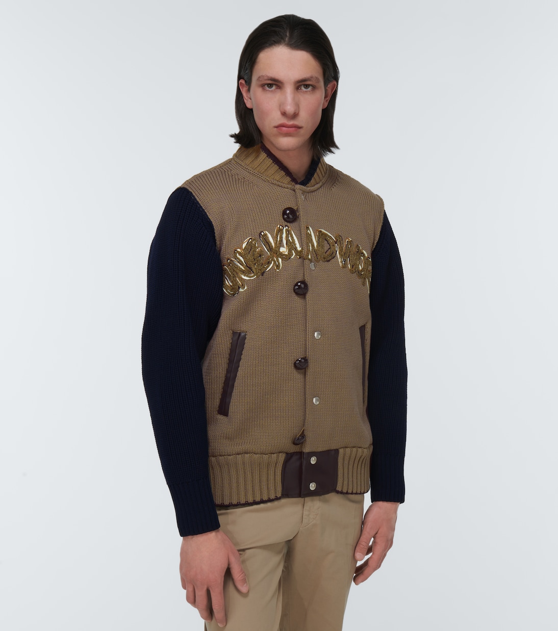 x Eric Haze Code varsity jacket | Sacai