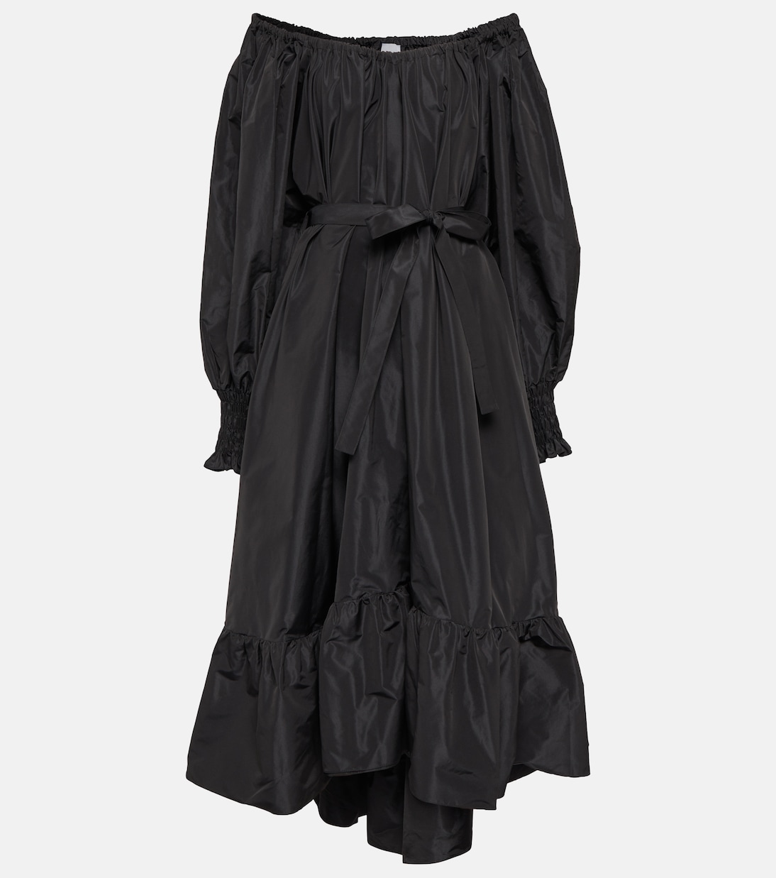 Off-shoulder faille maxi dress | Patou