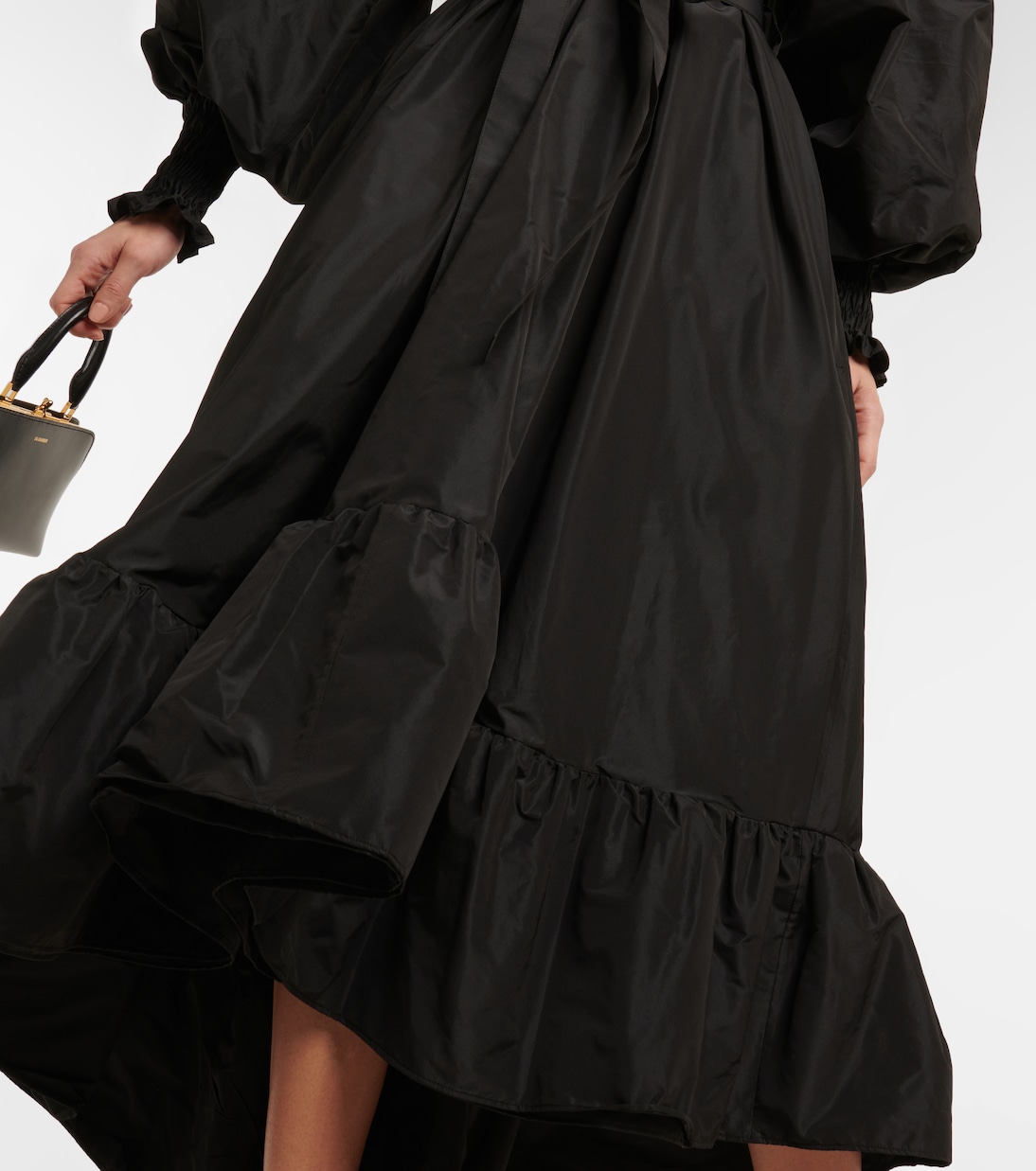 Off-shoulder faille maxi dress | Patou
