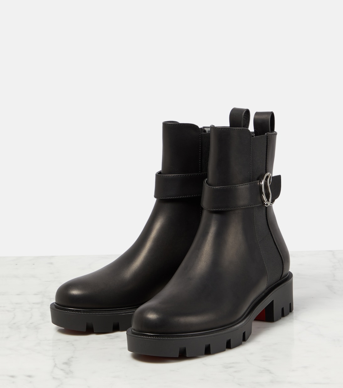 بوت للكاحل من الجلد CL Chelsea | Christian Louboutin