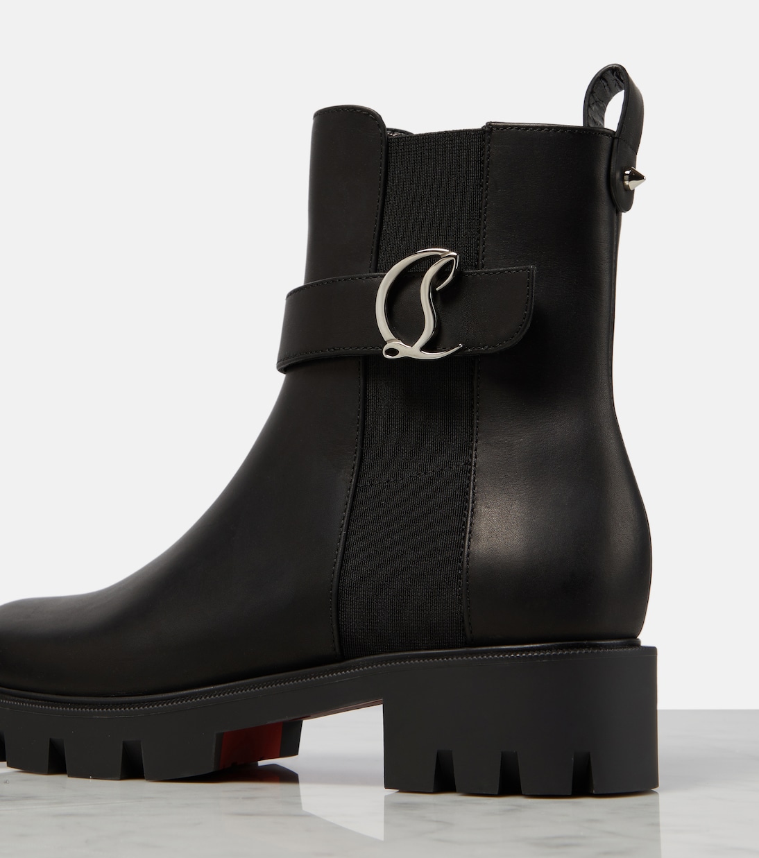بوت للكاحل من الجلد CL Chelsea | Christian Louboutin