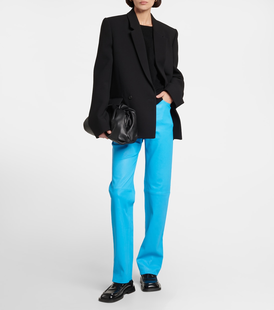 Pantaloni regular Terry in pelle | Stouls