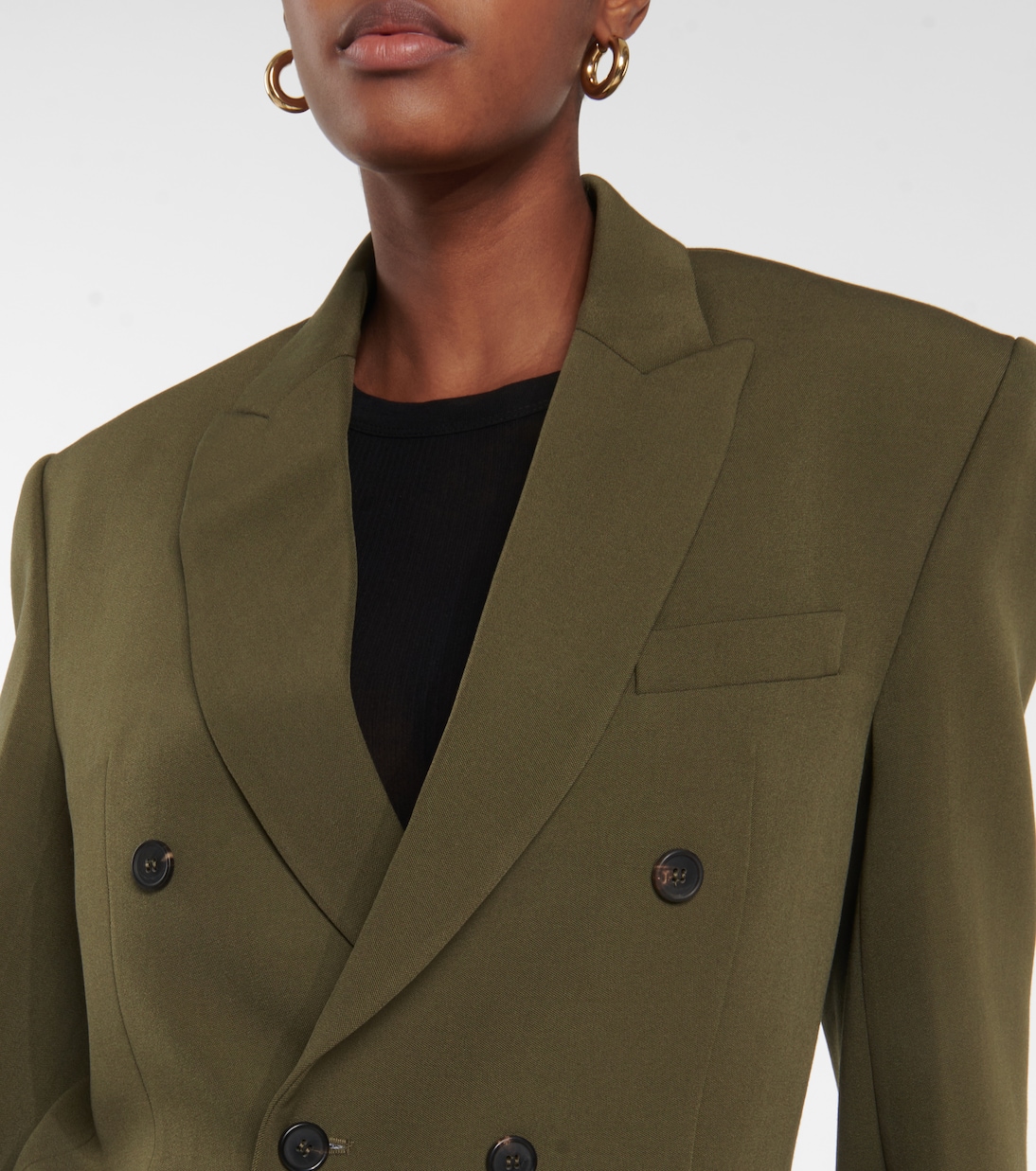 Double-breasted virgin wool blazer | Wardrobe.NYC