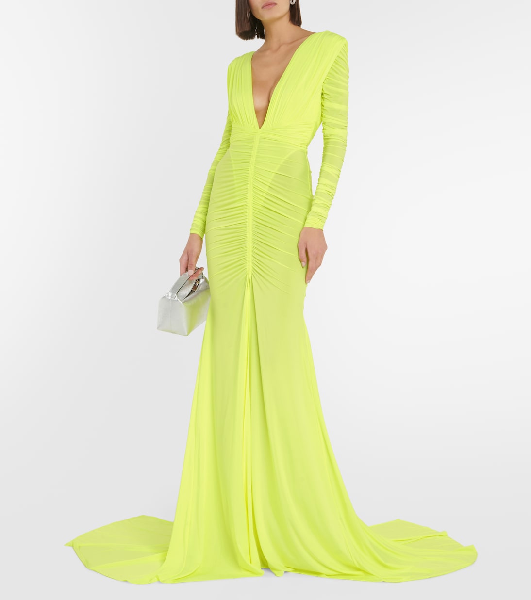 Ruched satin gown | Alex Perry