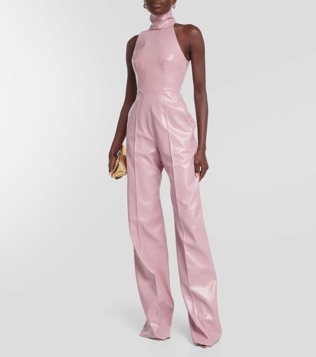 Pleather jumpsuit deals