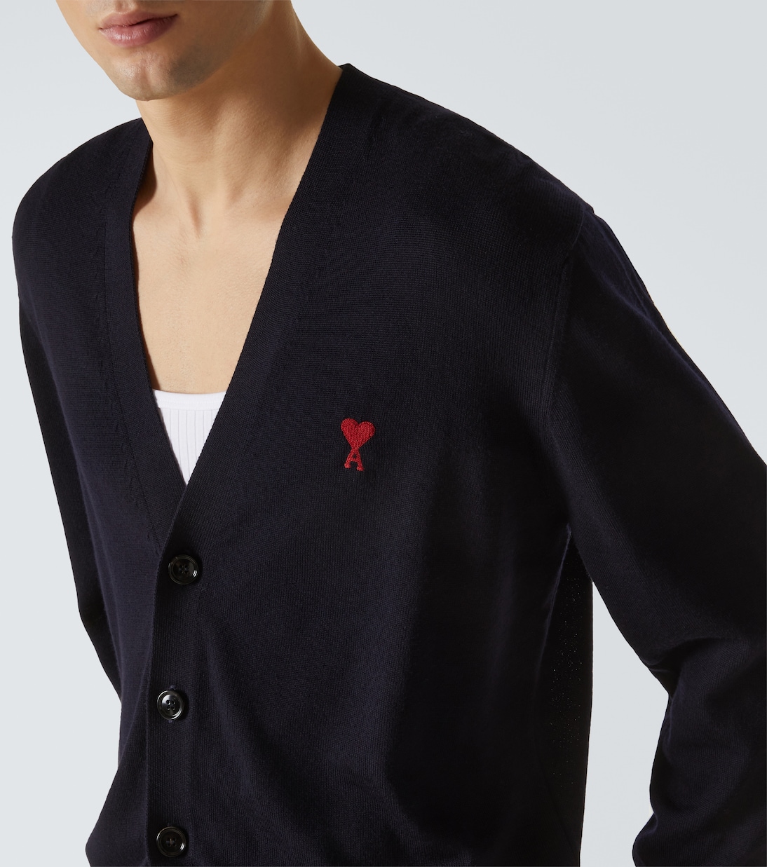 Cardigan Ami De Cœur en laine | Ami Paris