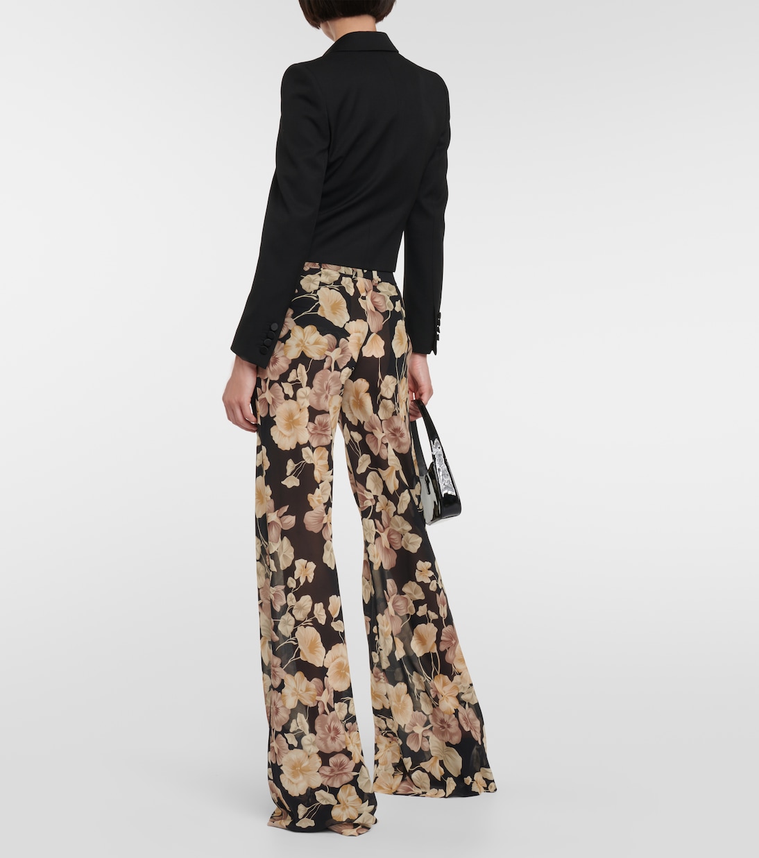 Chaqueta de Esmoquin Corta en Lana de Saint Laurent para Jóvenes