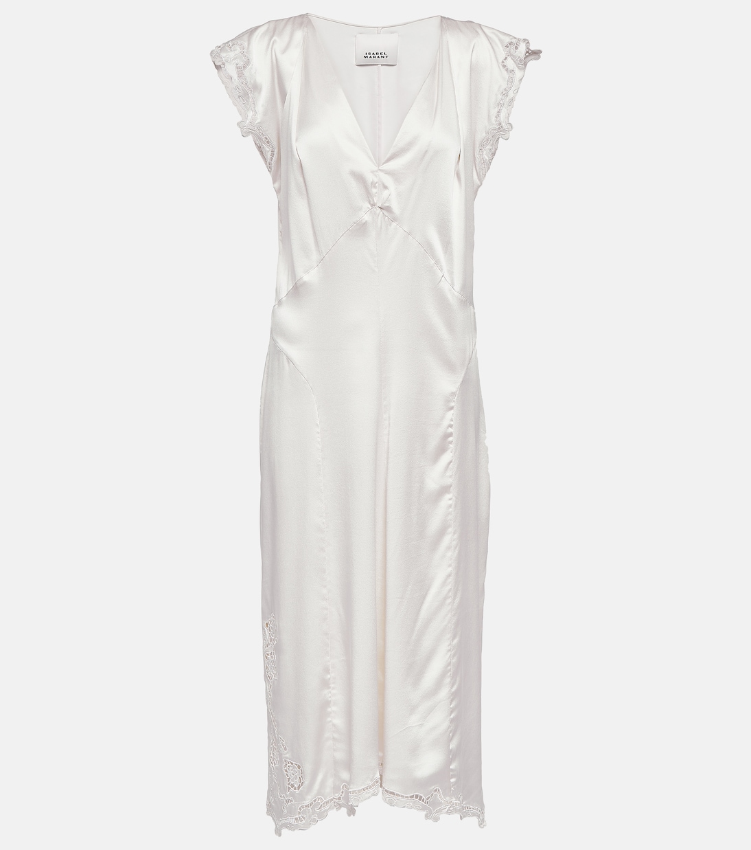 Robe midi Jordina en soie mélangée | Isabel Marant