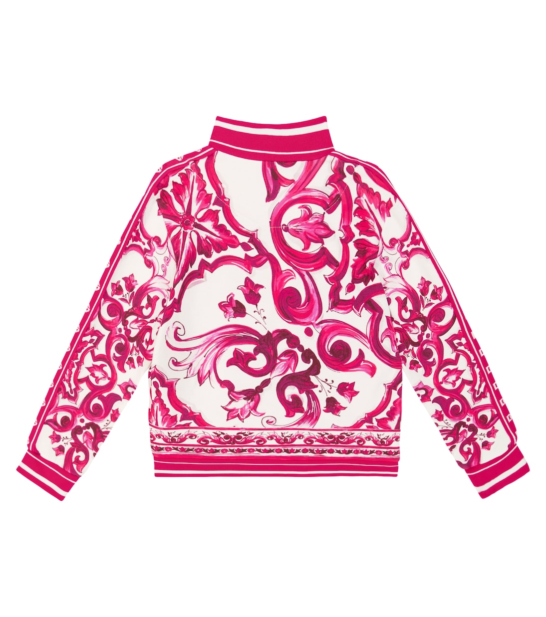 Majolica cotton jersey track jacket | Dolce&Gabbana Kids