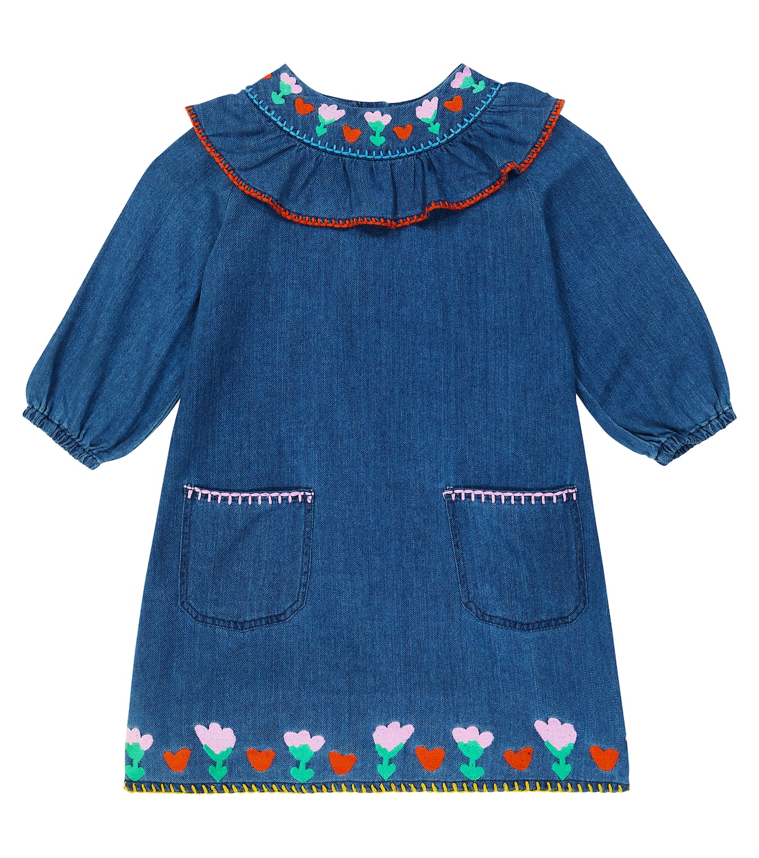Robe brodée en jean | Stella McCartney Kids