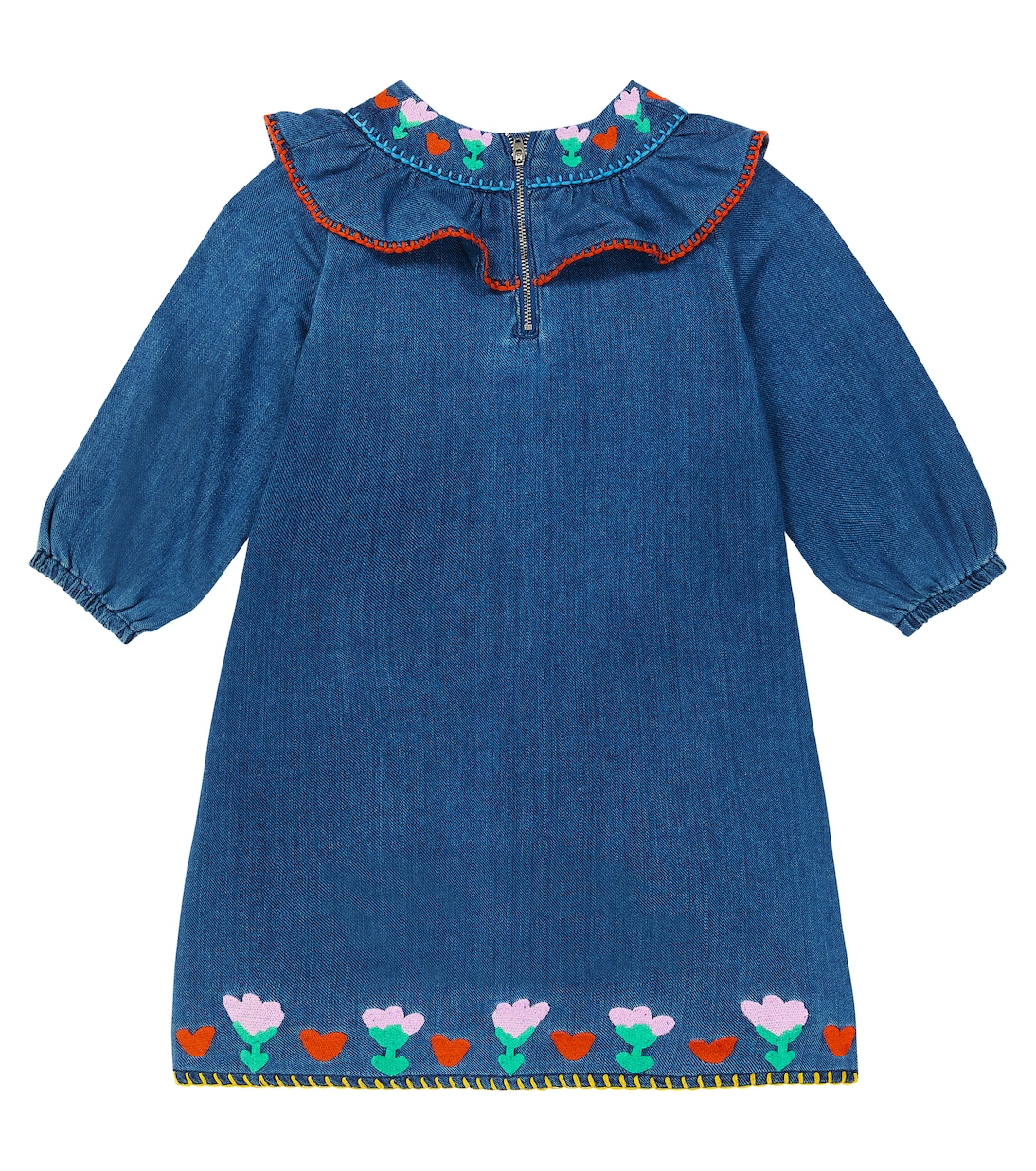 Robe brodée en jean | Stella McCartney Kids