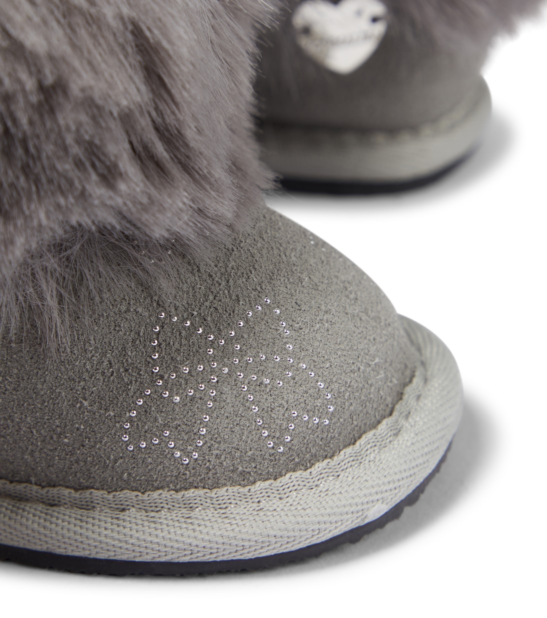 Bebé - botas de ante con pelo sintético | Monnalisa