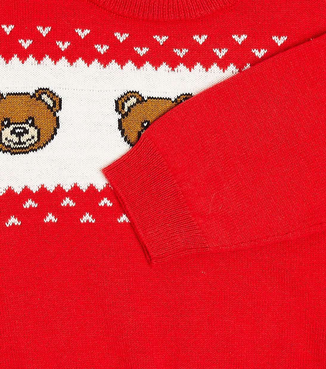 Baby - Pullover Teddy Bear in lana e cotone | Moschino Kids