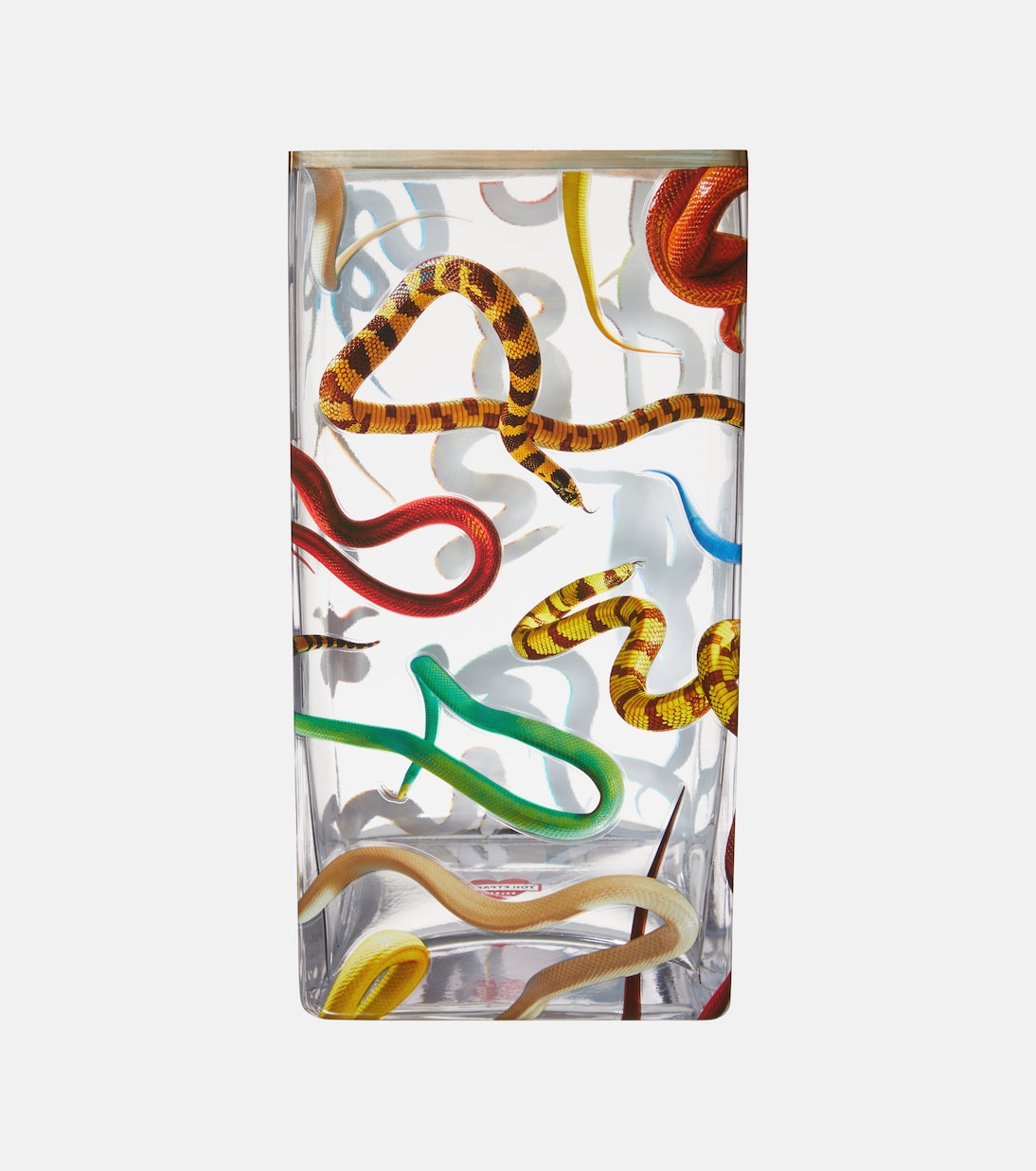 x Toiletpaper Snakes Large glass vase | Seletti
