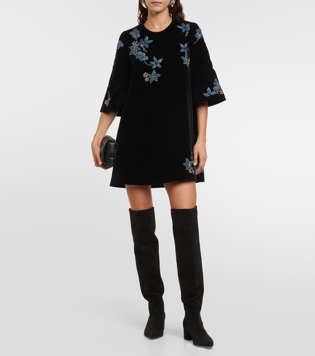 Zosha embellished velvet minidress | Dodo Bar Or