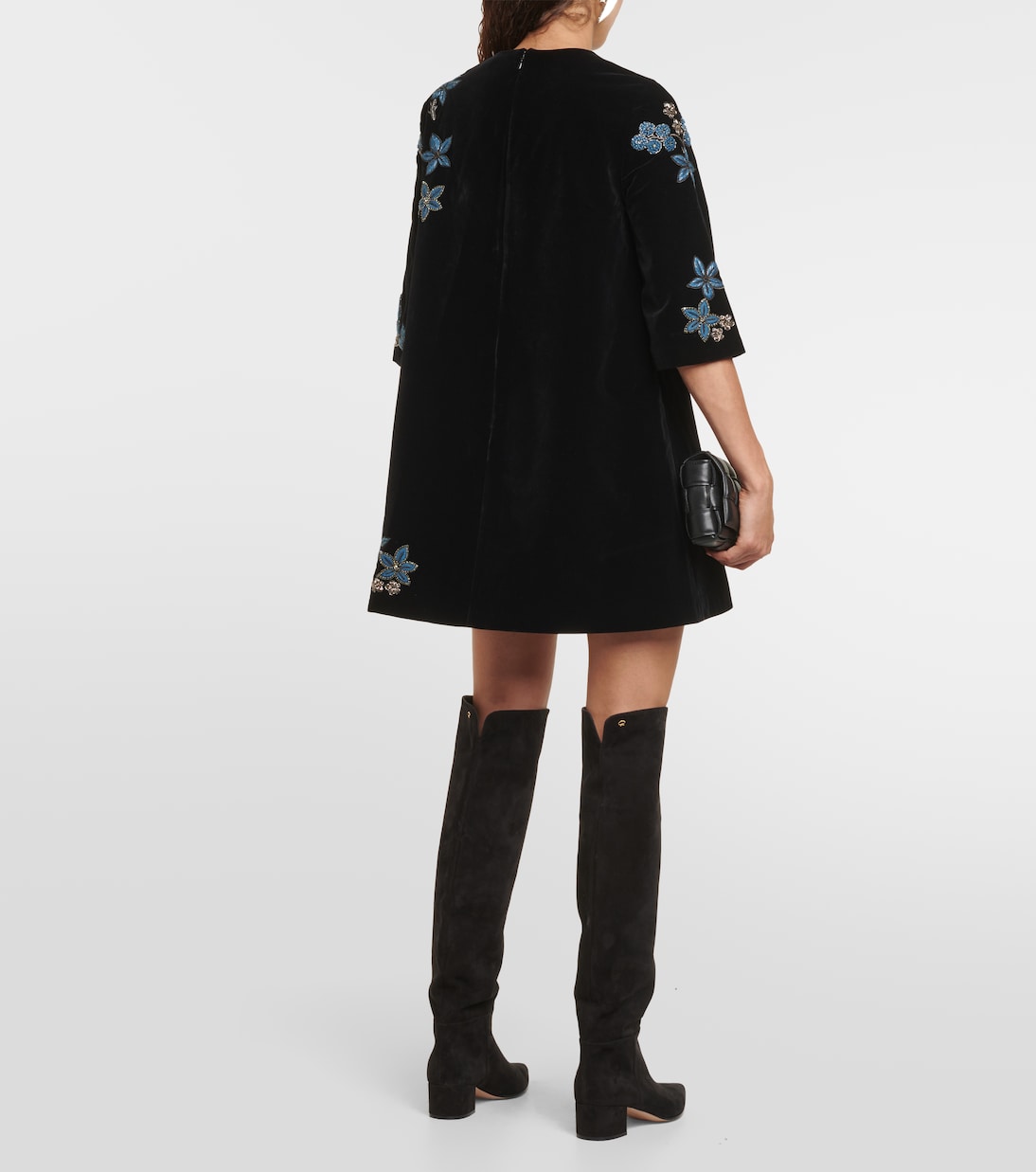 Zosha embellished velvet minidress | Dodo Bar Or