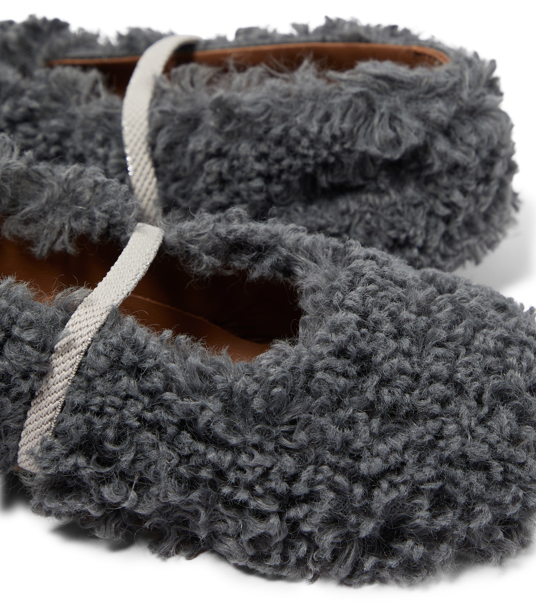 Faux shearling ballet flats | PèPè