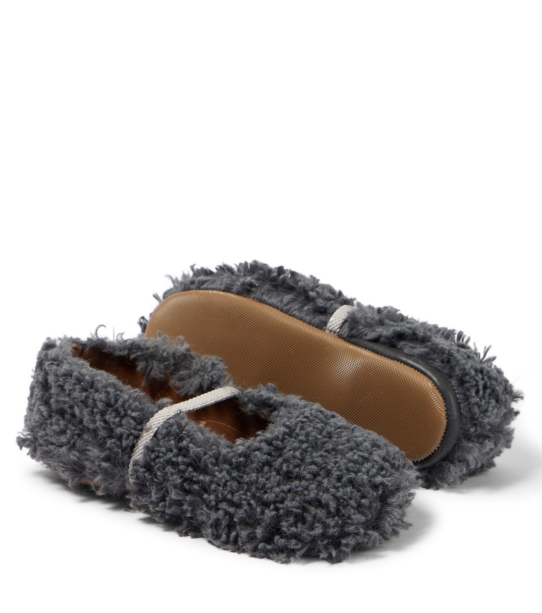 Faux shearling ballet flats | PèPè