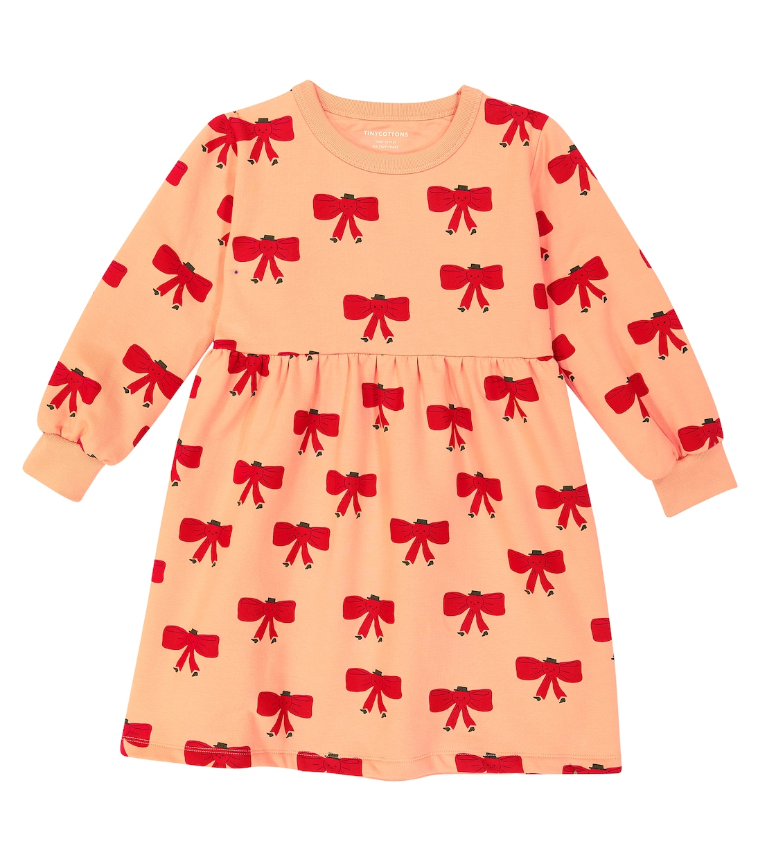 Abito Tiny Bow in misto cotone | Tinycottons
