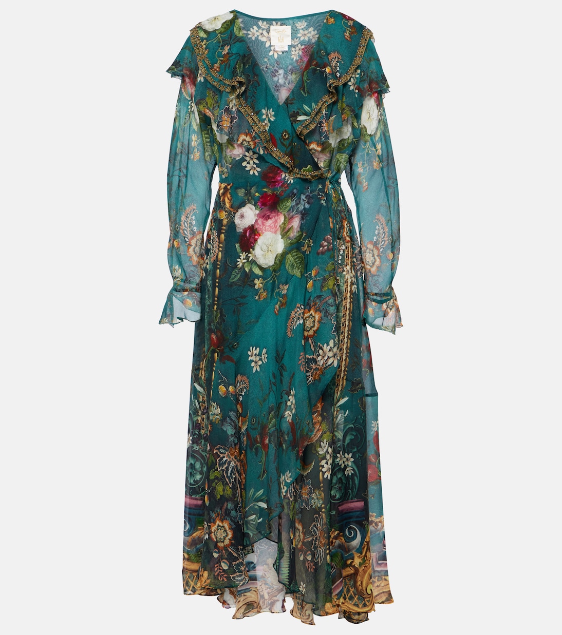 Wickelkleid aus Seide | Camilla