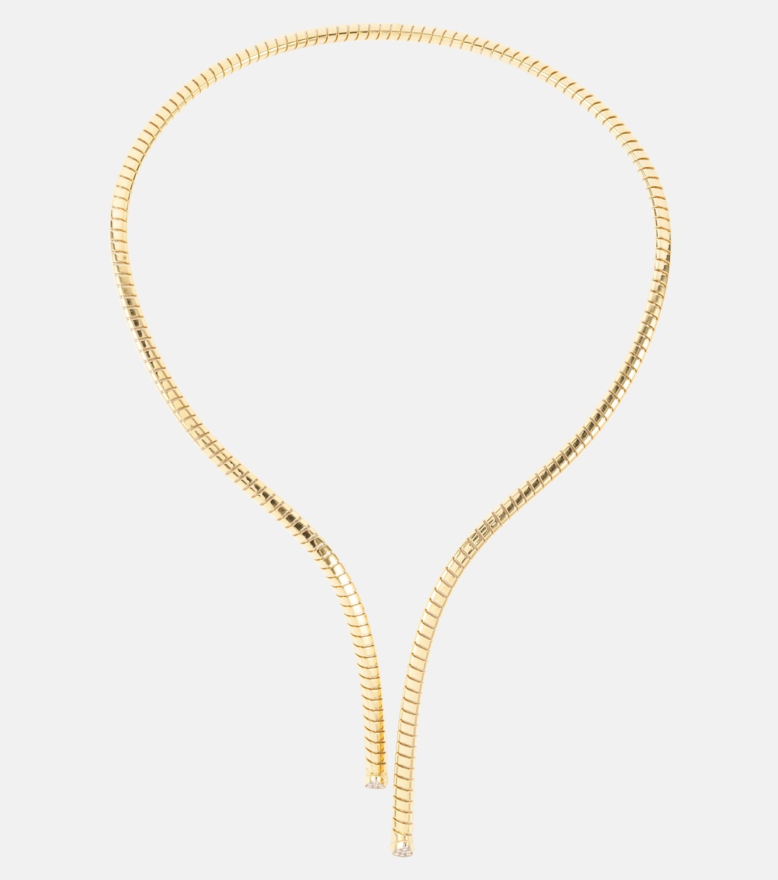 Trisolina 18kt gold necklace with diamonds | Marina B