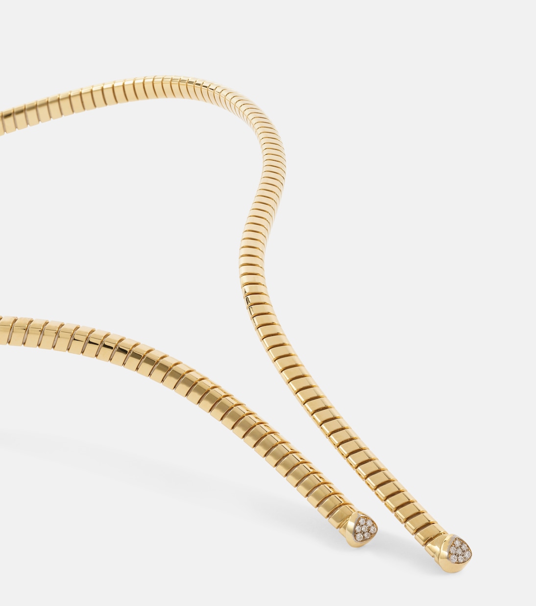 Trisolina 18kt gold necklace with diamonds | Marina B