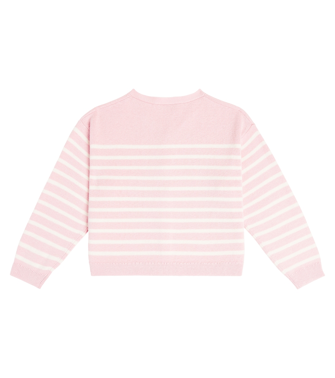 Cardigan Demy rayé en coton et laine | Bonpoint