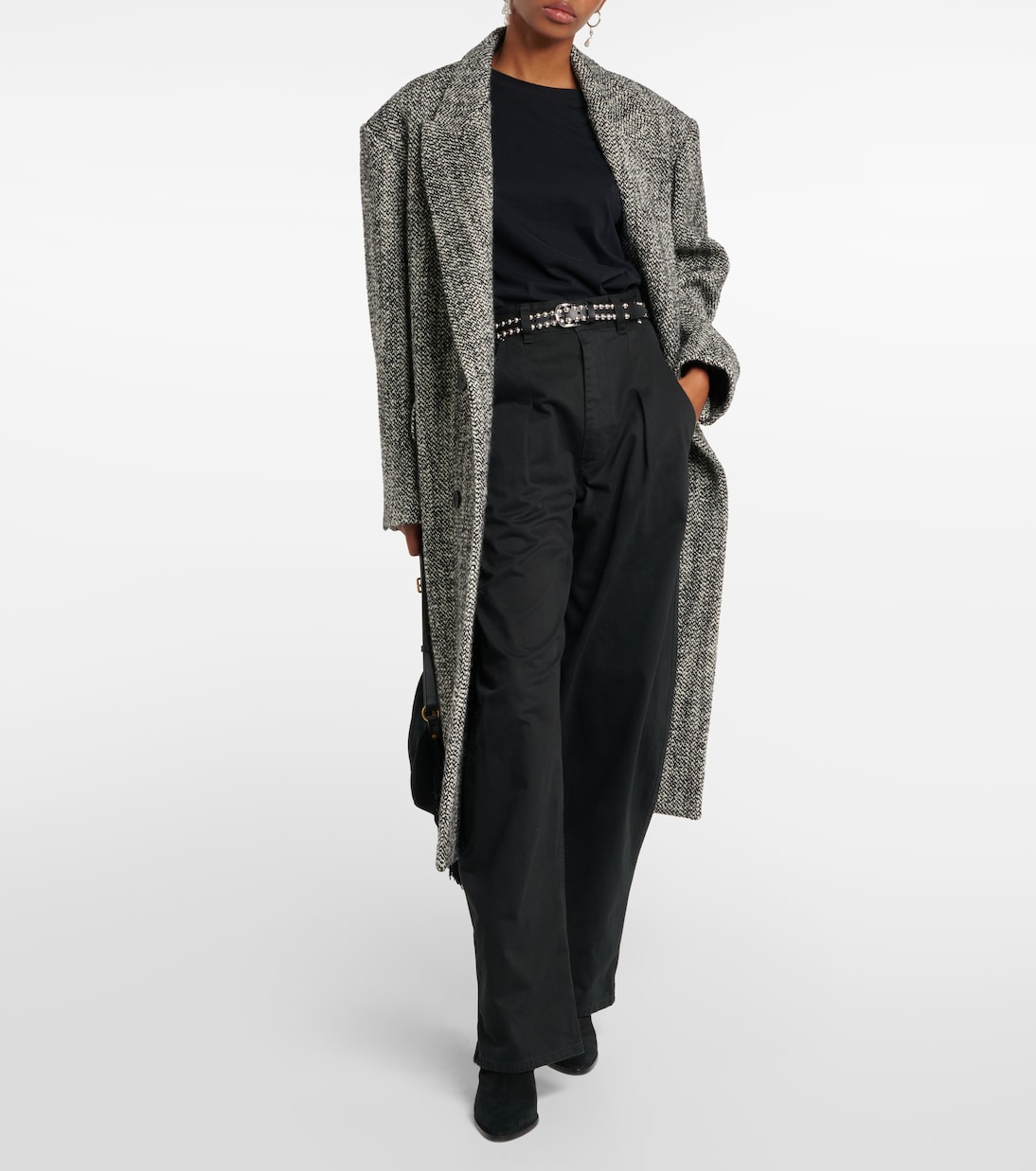 Pantaloni a gamba larga Lenadi in cotone | Isabel Marant