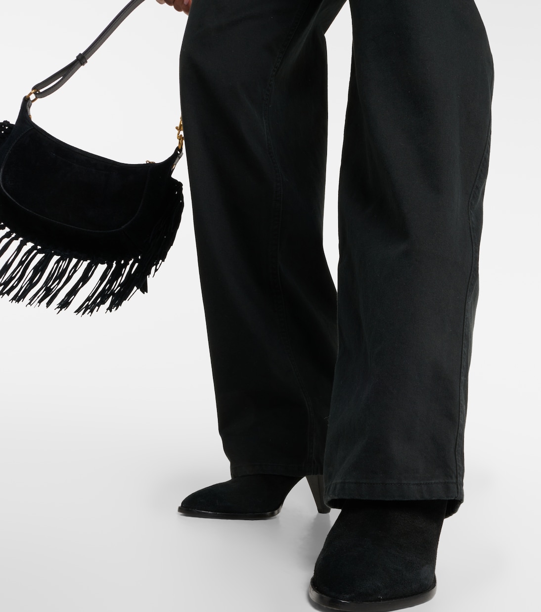 Pantaloni a gamba larga Lenadi in cotone | Isabel Marant